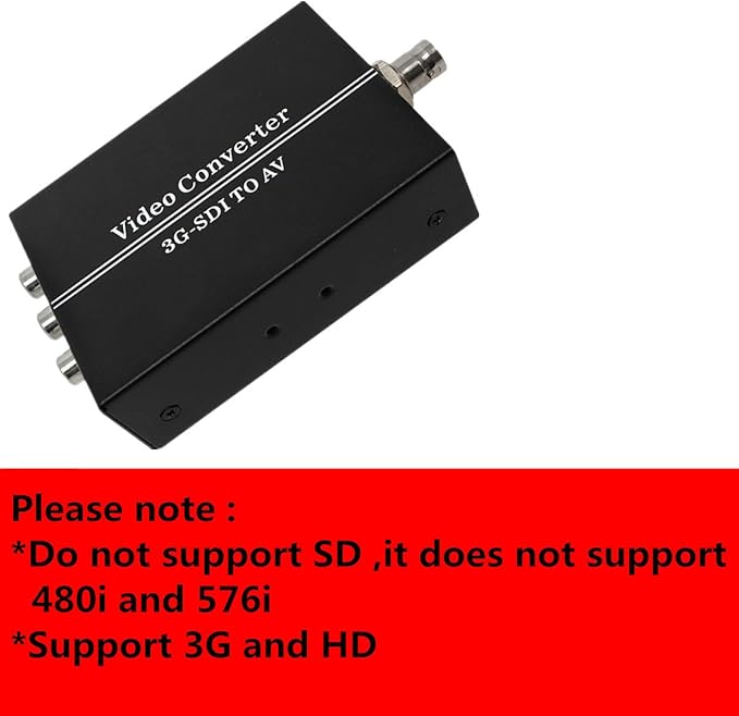 HDSUNWSTD HD 3G SDI to AV CVBS Video Converter Support 1080P L/R Audio Output - Image 6