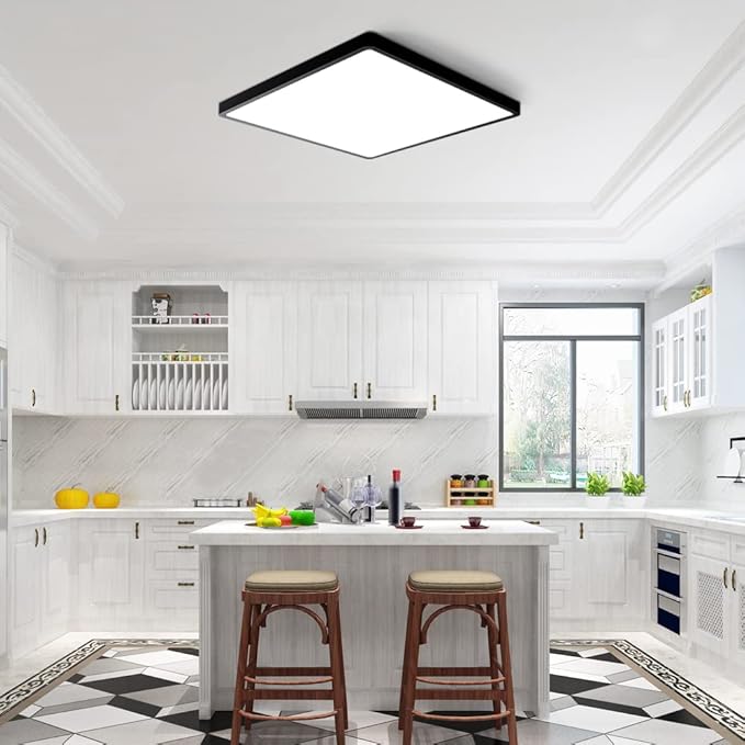 12inch 24W LED Flush Mount Ceiling Light, 5000K Square LED Ceiling Light - Image 2