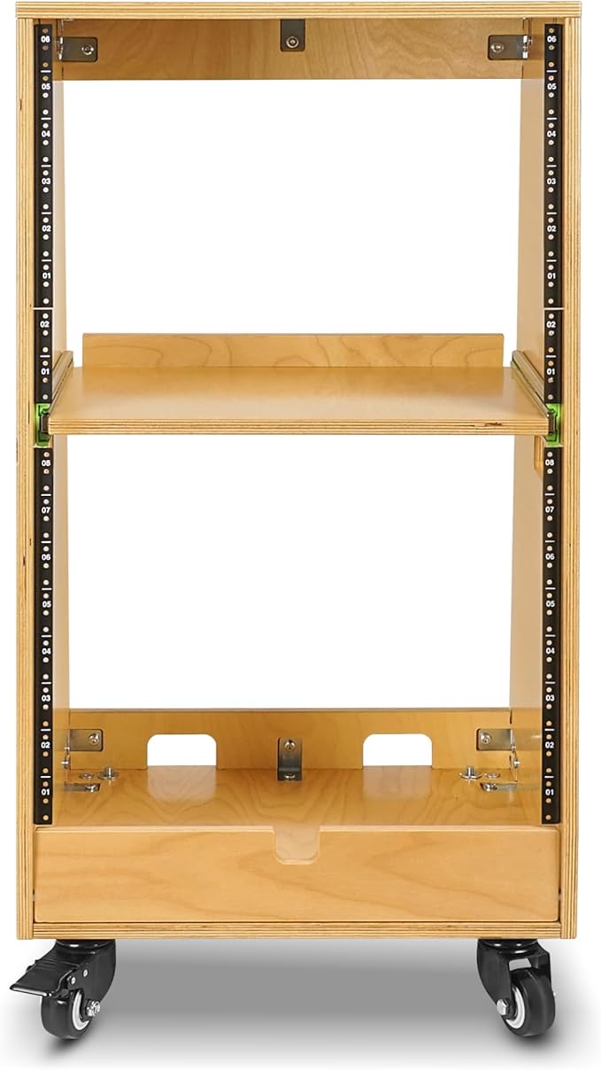 Sound Town DIY Slanted 16U Studio Rack, - Image 3