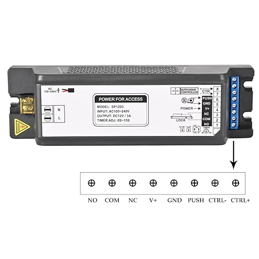 Smart Access Control Power Supply Controller, 12V/14V 3A - Image 3
