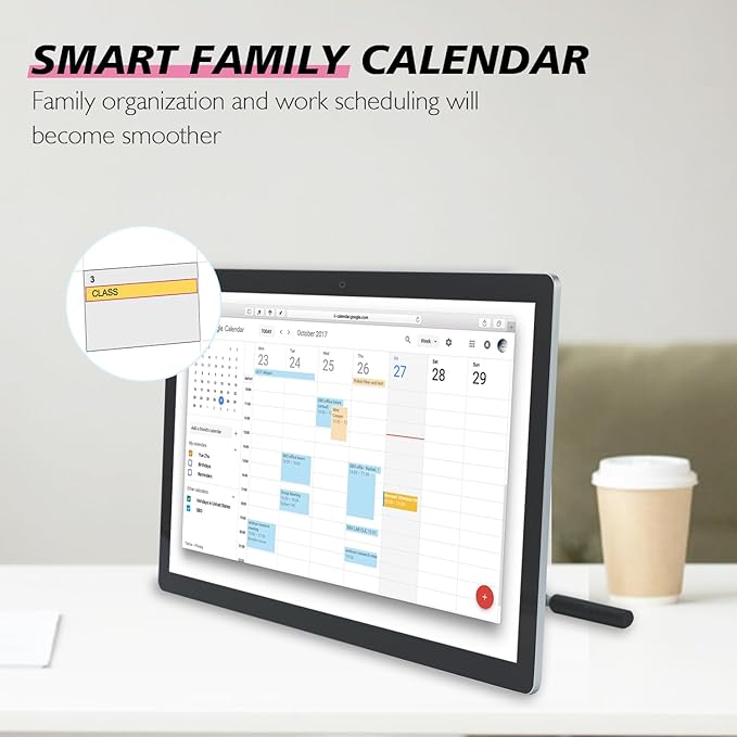 Large Touchscreen Monitor Digital Electronic Calendar, Downloadable APP - Image 4