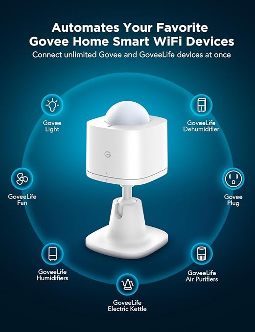 GoveeLife Motion Sensor, Group Control Unlimited Devices, Wireless Mini Contact - Image 3