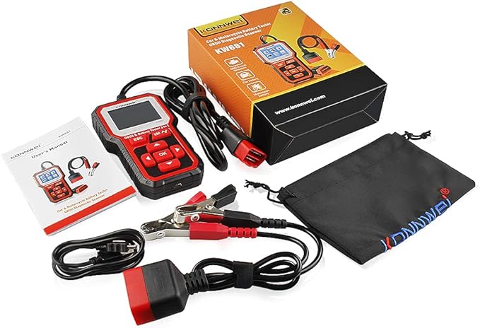 KONNWEI KW681 OBD2 Scanner 6V 12V Car Battery Tester, 2 in 1 Car Diagnostic - Image 8