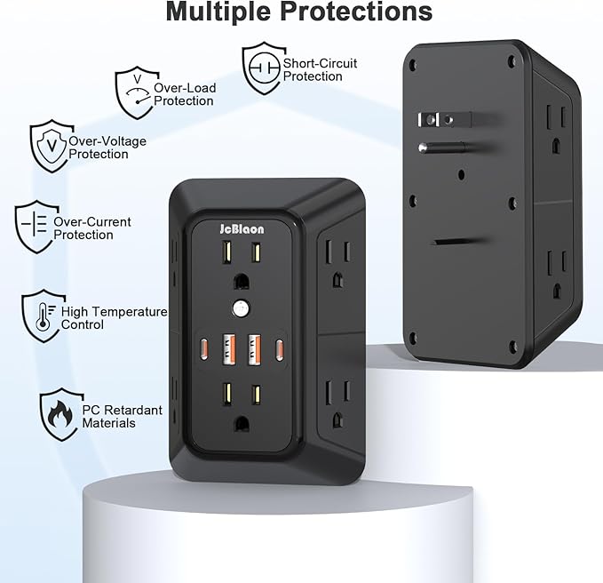 JcBlaon Outlet Extender Surge Protector - Image 7