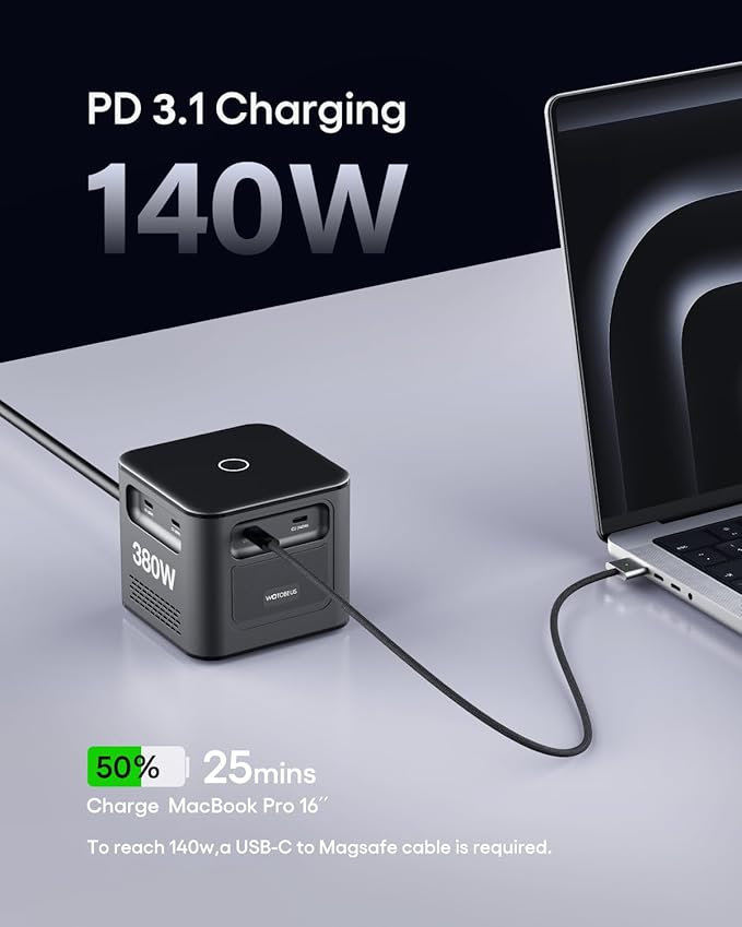 WOTOBEUS 380W 8-Ports GaN USB-C Charging Station - Image 6
