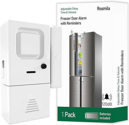 Freezer Door Alarm 1 Pack, Refrigerator Door Alarm When Left Open, Close Door by Rosmila