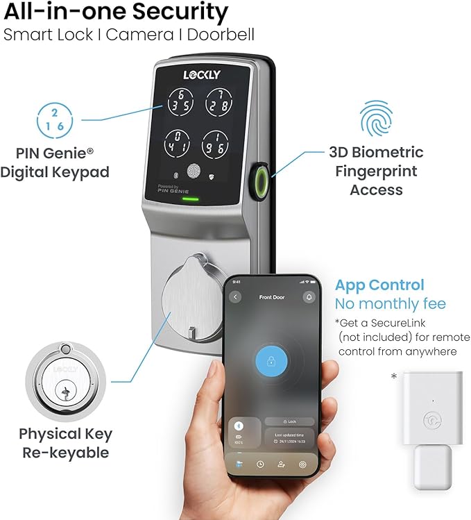Lockly Secure Plus, Keyless Entry Door Lock, Smart Locks - Image 6