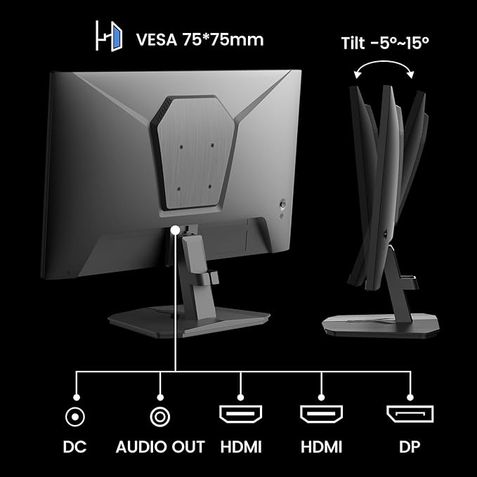 SANSUI 24 Inch Gaming Monitor 160Hz FHD 1080P Computer Monitor, FreeSync 1ms - Image 7