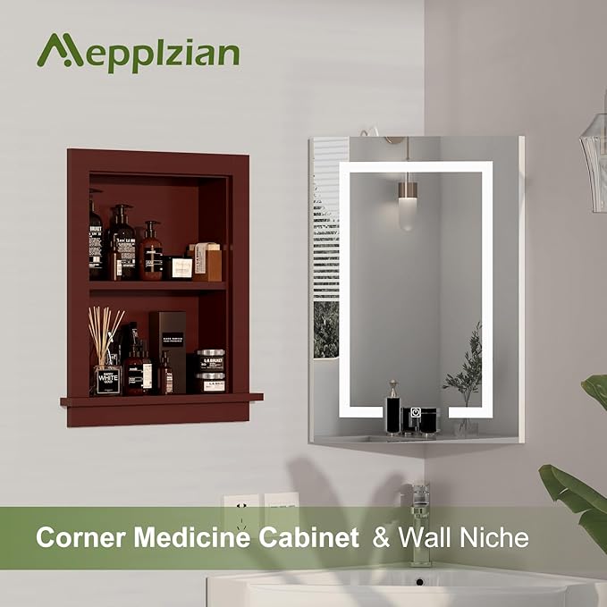 Recessed Medicine Cabinet Inset, Bathroom Wall Niche Insert - Image 4