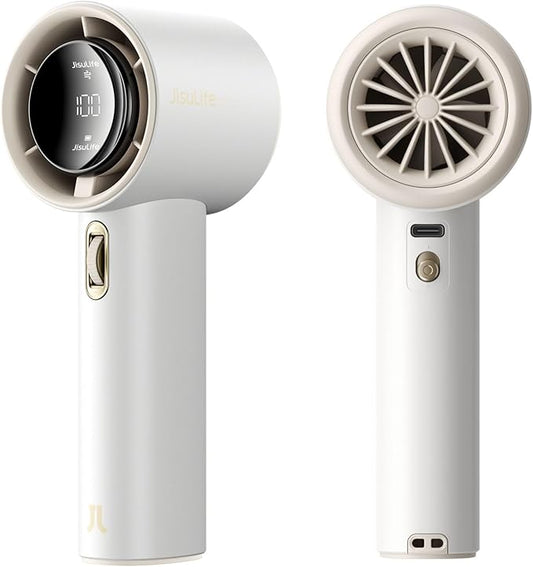 JISULIFE Portable Handheld Fan, Speed Adjustable Turbo Mini and 3600mAh Battery by LivechillStaycool