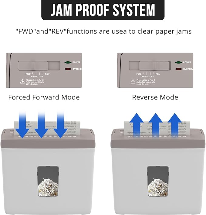 Suntiko 5-Sheet Cross Cut Paper Shredder - Image 7