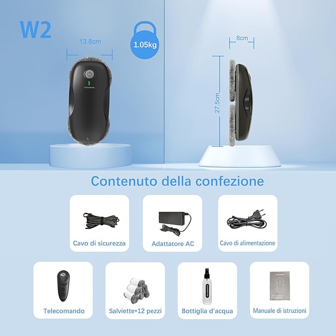 Tosima Window Cleaning Robot W2, Automatic Cleaning - Image 5