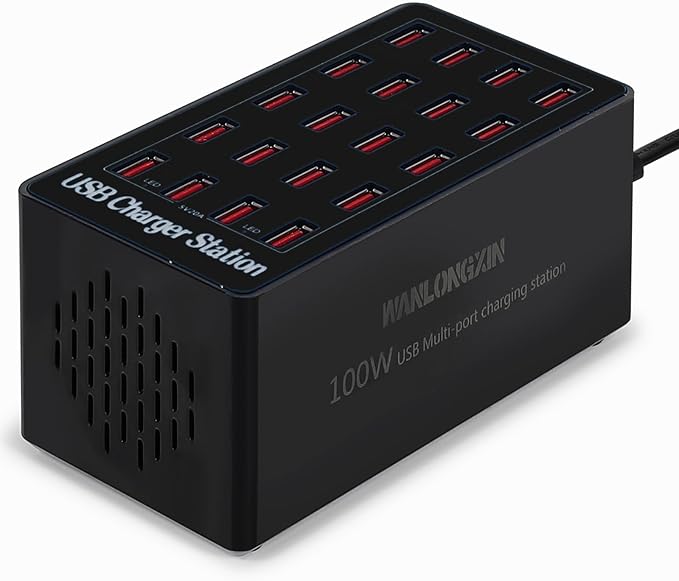 WANLONGXIN 100W 20Port USB Charging Station by WANLONGXIN