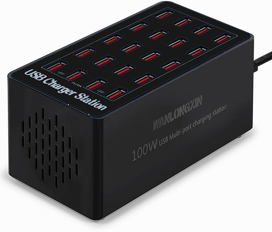 WANLONGXIN 100W 20Port USB Charging Station by WANLONGXIN