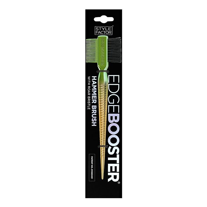 Style Factor EDGE BOOSTER® Hammer Brush Rat Tail– Double-Sided Edge Control - Image 2