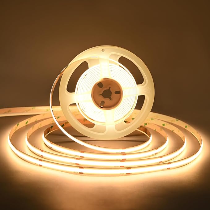 TUNICHX COB LED Strip Lights UL Listed DC 24V LED Lights Flexible Super Bright by TUNICHX