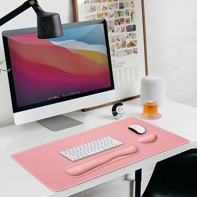 4-in-1 Large Gaming Mouse Pad, Keyboard Wrist Rest Pad & Wrist Support Mousepad - Image 7