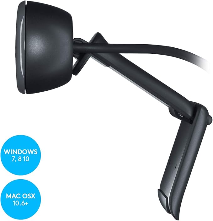 Logitech C270 HD Webcam, Widescreen HD Video Calling, Light Correction - Image 6