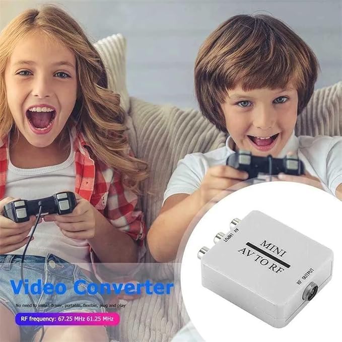 SAIZHUO Video Converter, AV to RF Mini Video Converter Box Driver-Free Adapter - Image 3