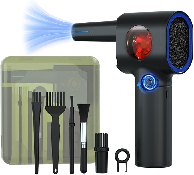 ATEngeus Compressed Air Duster, Stepless Speed Electric Air Duster by ATEngeus