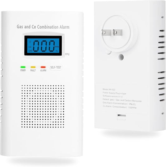 Combination Gas and Carbon Monoxide Detector Plug-in | CO Alarm & Natural Gas by Vzmcov