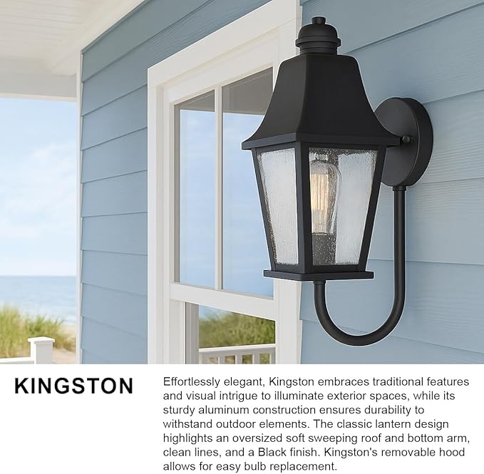 Hinkley Kingston Single Light Wall Mount Outdoor Lantern - Image 4