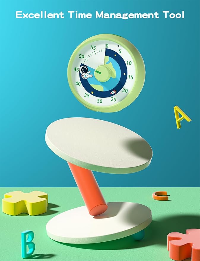 Visual Timer for Kids, 60-Minute Countdown Timer for Classroom Office Kitchen - Image 2