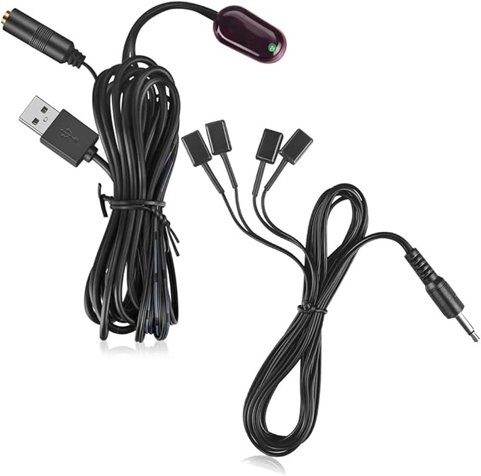 URWOOW IR Repeater Hidden Infrared Remote Extender System 1 Receiver 4 Emitters - Image 7