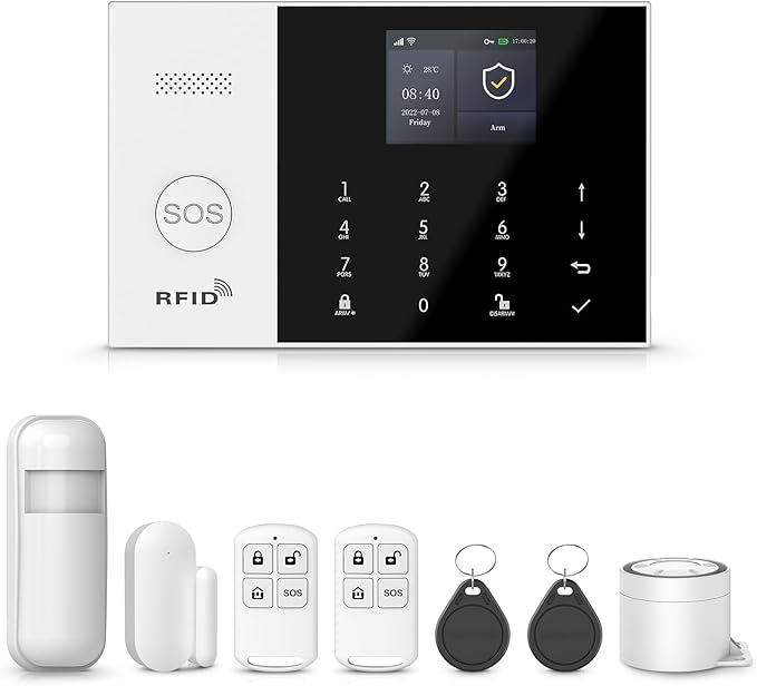 PGST WiFi Alarm System for Home Security, Motion Detector, Tuya APP Instant by PGST