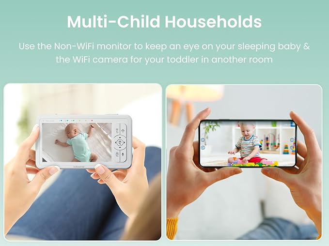 Babysense HDS2 5” HD Non-WiFi Baby Monitor Bundle - Image 4