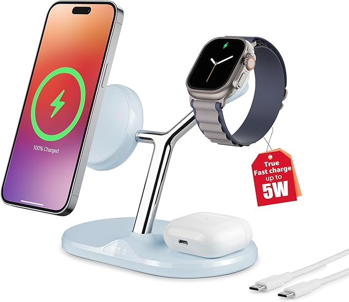 3-in-1 Wireless Charging Station by HOLAMI