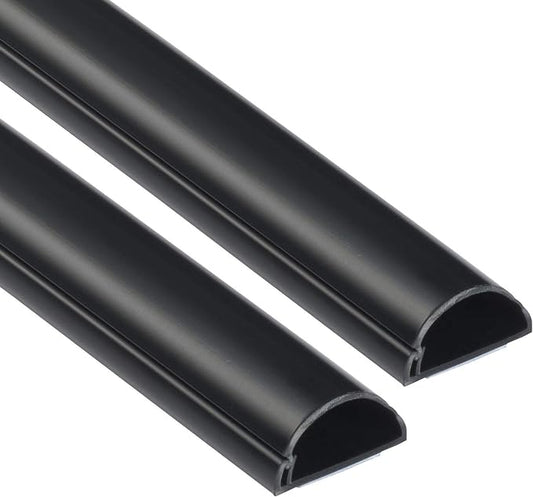 D-Line Half Round Cord Hider, Patented Cable Cover, Hide TV Wall Mount Wires by D-LineUSAinc