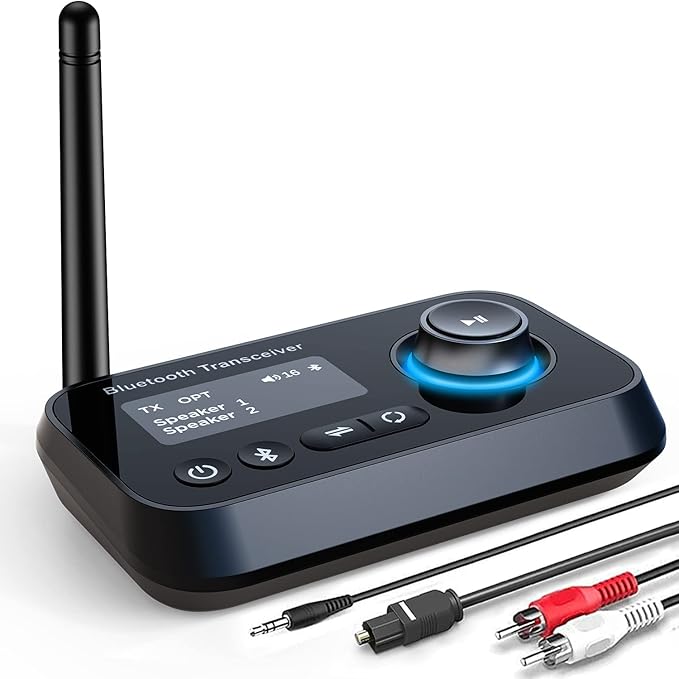 ifofo Bluetooth Transmitter Receiver 3-in-1 Bluetooth 5.0 Audio Adapter by ifofo
