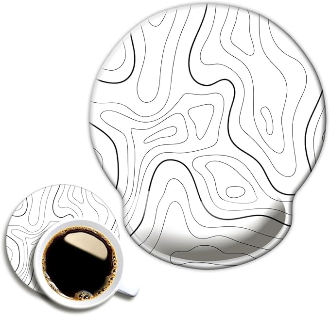 Ergonomic Mouse Pad with Wrist Support, Mouse Pad with Wrist Rest, Relieve by Dooke