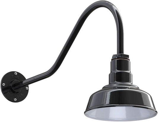 Steel Lighting Co. Hawthorne Barn Light | Outdoor Wall Mounted | 8 inch Dome | by SteelLightingCo