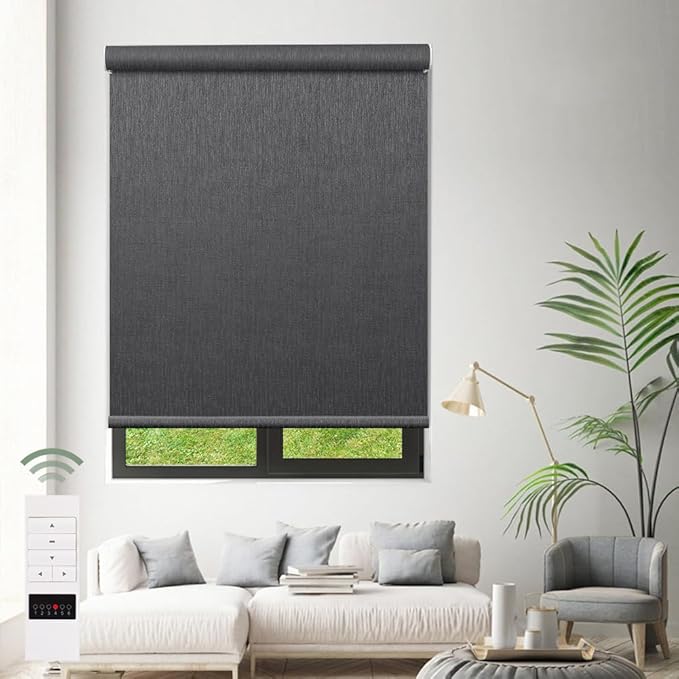 Zshine Motorized Blackout Window Blinds Customize Width Remote Control Wireless - Image 6