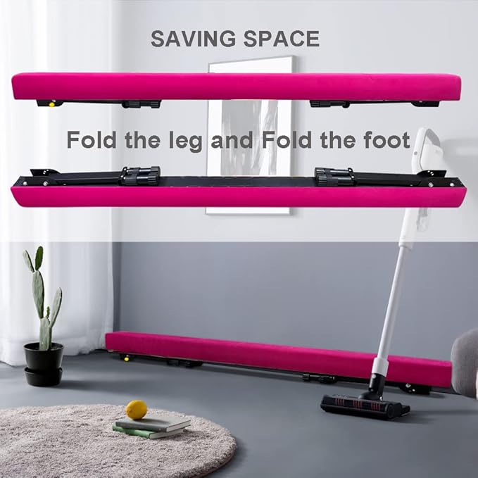Adjustable&Foldable Gymnastics Balance Beam, 6FT/8ft High-Low Level Floor - Image 4