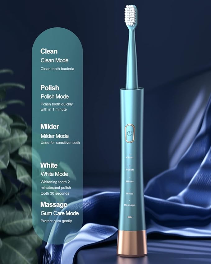 AJELU USB Rechargeable Sonic Electric Toothbrush - Image 2