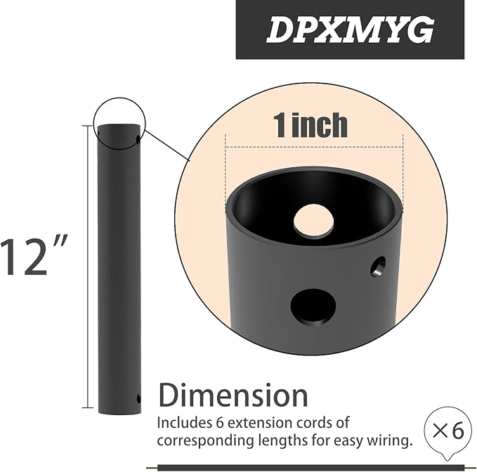 DPXMYG 12 inch Ceiling Fan Downrod - Image 8