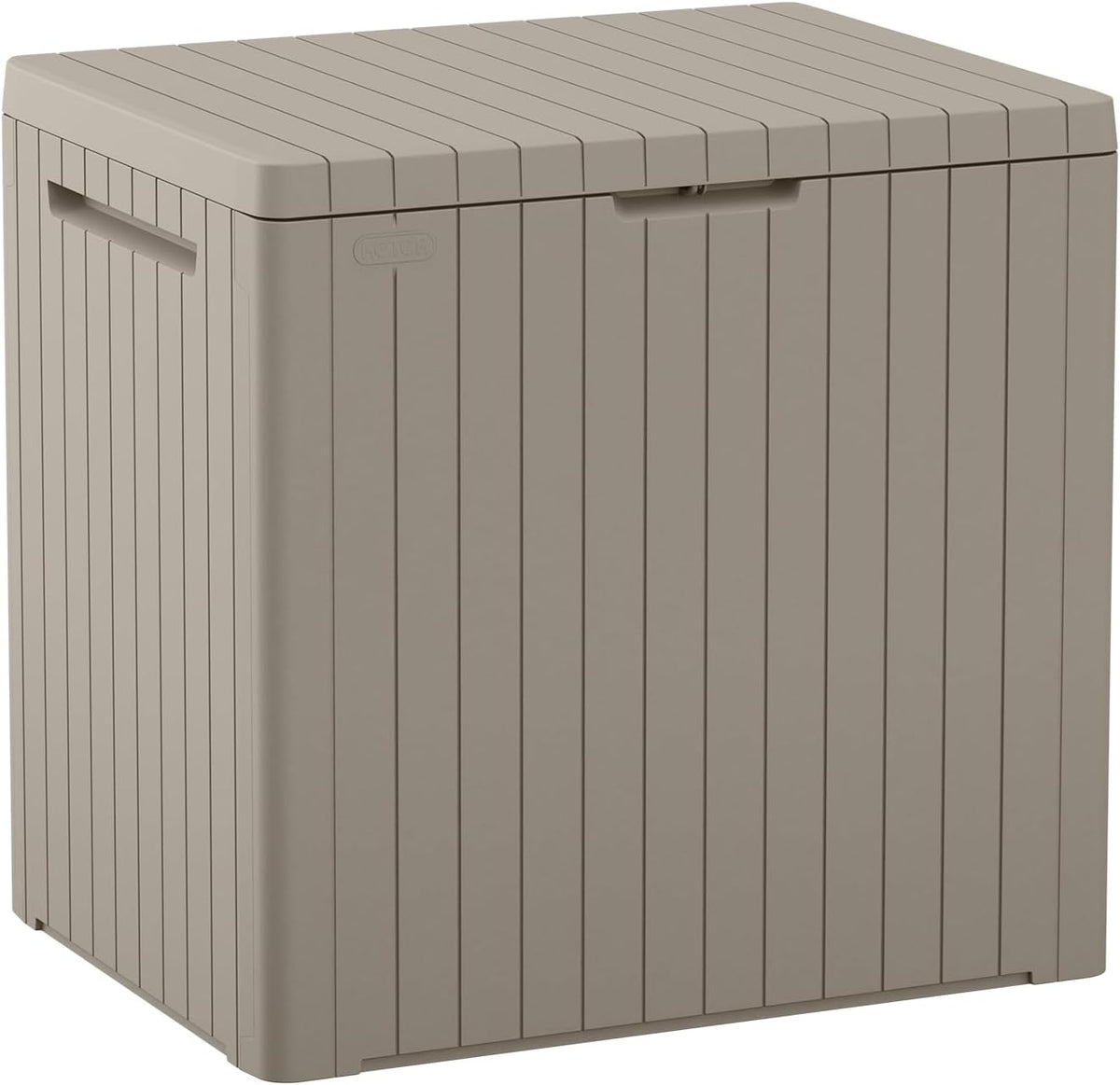 keter city 30 gal outdoor storage box and, main product view
