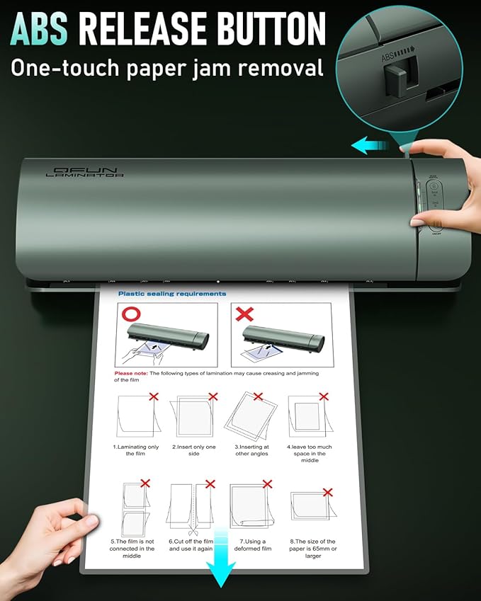 Qfun Laminator Machine 11x17 Cold Thermal Laminator，13 inch Laminating Machine - Image 7