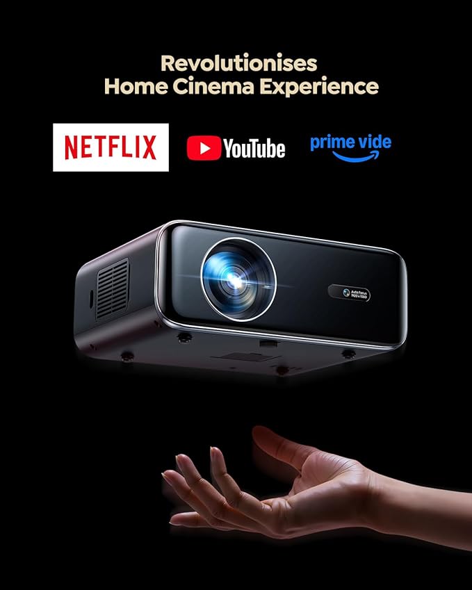 Smart Outdoor Projector with WiFi and Bluetooth, 800ANSI Movie Projector - Image 2