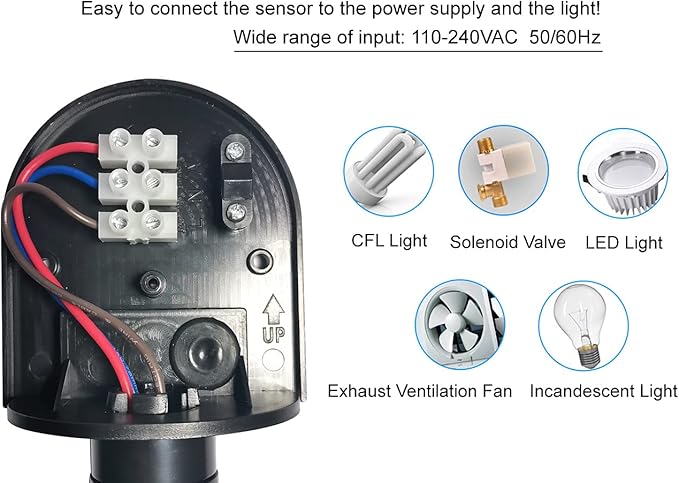 Mageway Waterproof Wall Mounted 1200W Incandescent Motion Infrared Sensor - Image 4