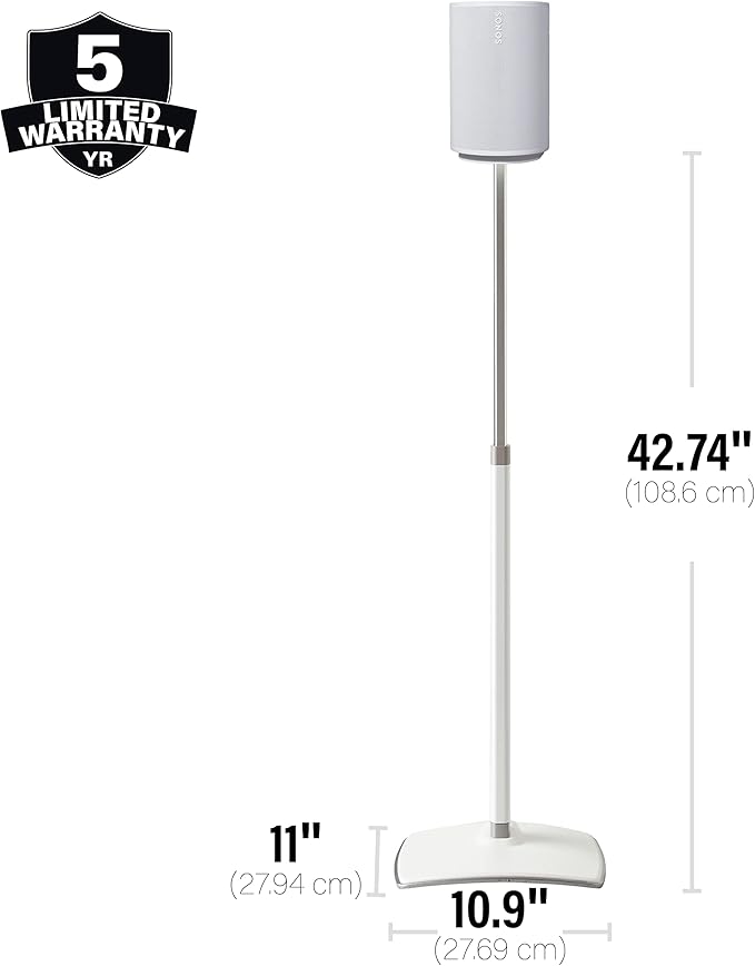 Sanus Height-Adjustable Speaker Stand - Image 5