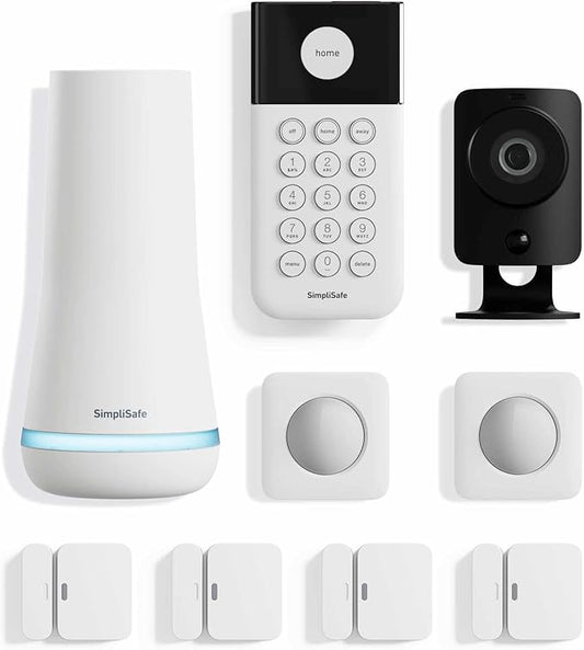 SimpliSafe 9 Piece Wireless Home Security System w/HD Camera by SimpliSafe%C2%AE