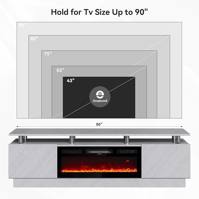 oneinmil Fireplace TV Stand - Image 7