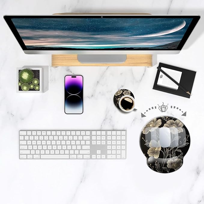 Ergonomic Mouse Pad with Wrist Support, Mouse Pad with Wrist Rest, Relieve - Image 3