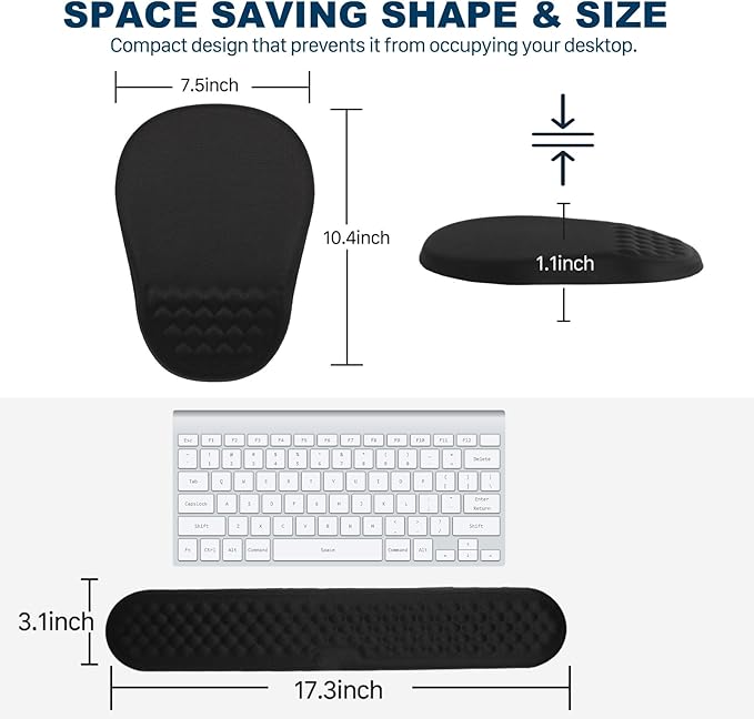 Hasinart Ergonomic Mouse Pad and Keyboard Wrist Rest - Image 5