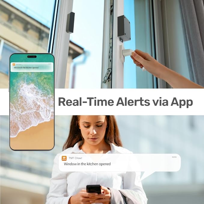 TMT SN1 Wireless Smart Door Sensor, WiFi Window Alarm Sensor Up to 164 Feet - Image 3