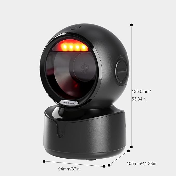 NetumScan Automatic Omnidirectional Desktop Barcode Scanner, Hands Free USB - Image 8
